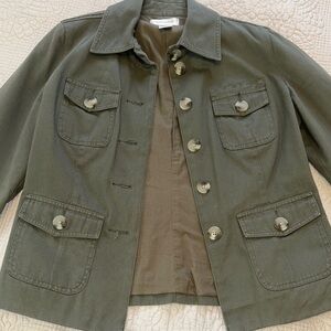 Isaac Mizrahi Khaki‎ Jean Jacket